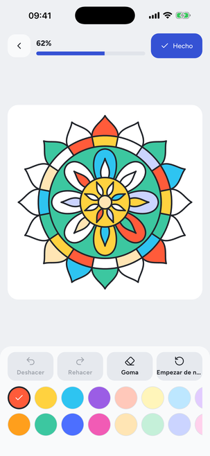 Una página para colorear con un toque